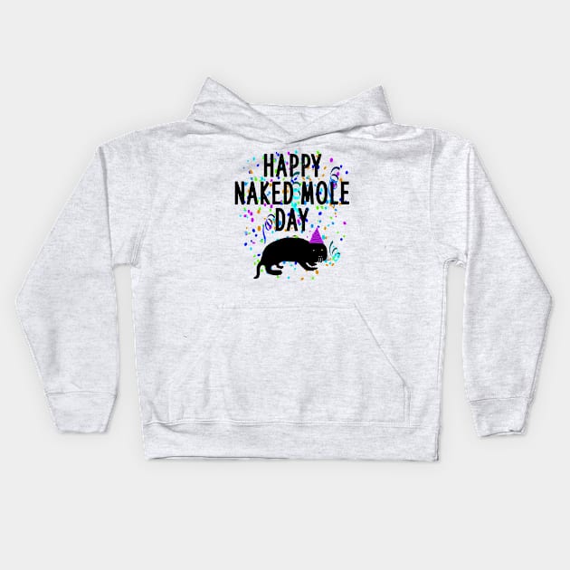 Happy naked mole rats day halloween rodent men Kids Hoodie by FindYourFavouriteDesign